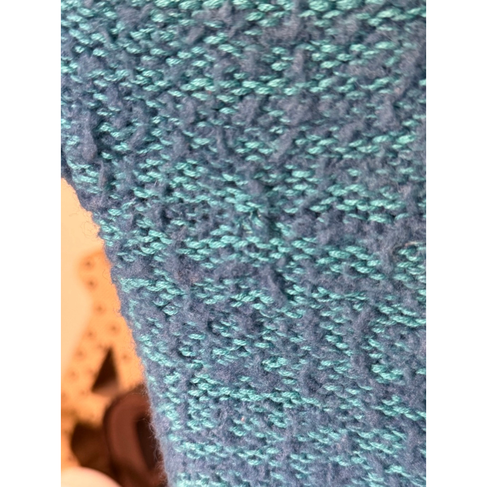 ✨ Free People Oversized Two-Tone Teal Cardigan – Size M (Good Used)✨ - Picture 6 of 6